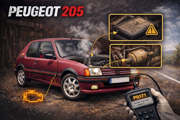 Jak znaleźć przyczynę spadku mocy w Peugeot 205?